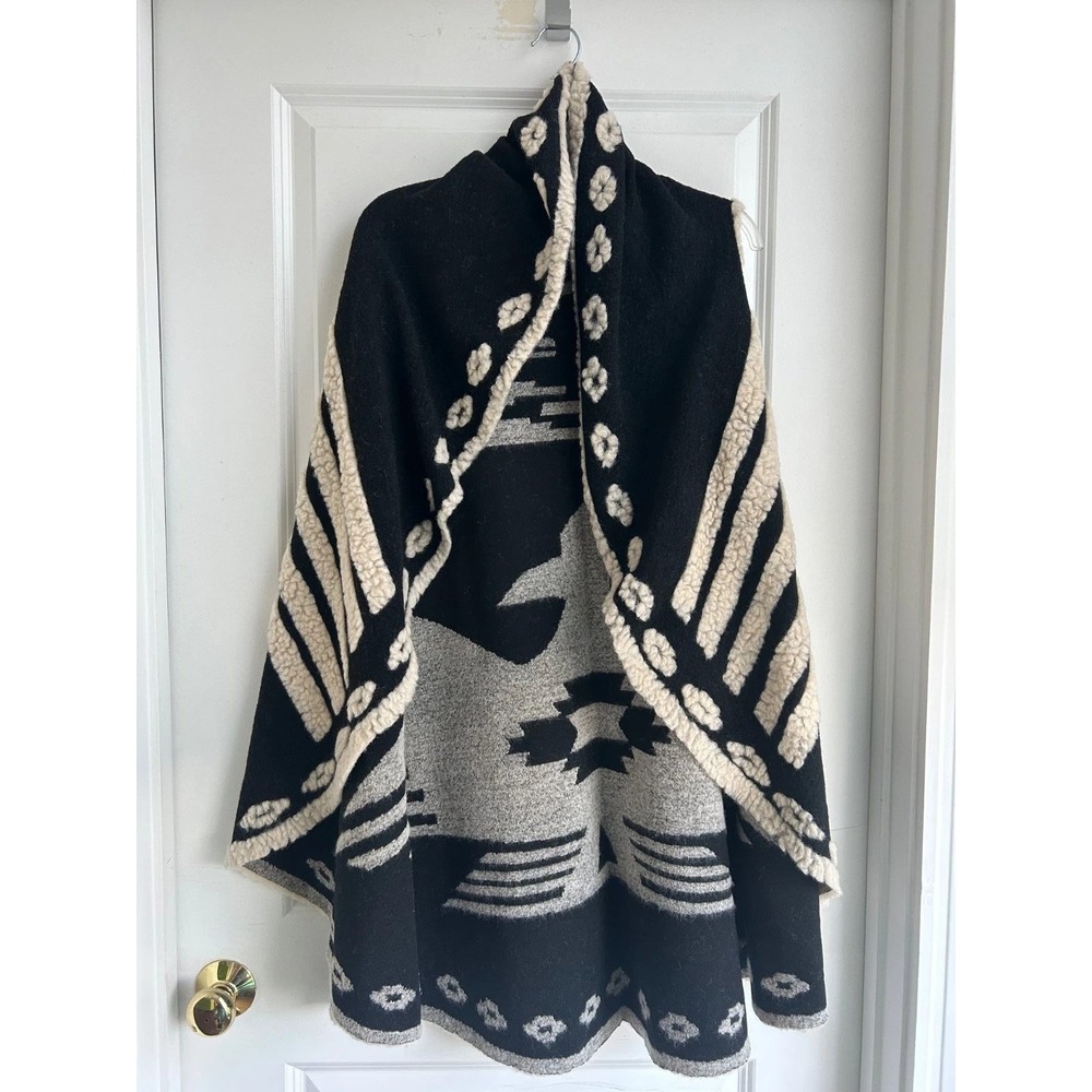 Ryan Michael Phoenix Vest OS Thunderbird Wool Blend Made In Italy Reversible